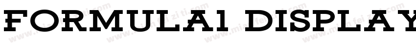 Formula1 Display Black字体转换